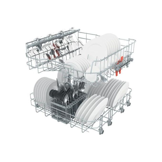 Hotpoint HIS 3010 Lavastoviglie da incasso a Scomparsa Totale 13 Coperti Classe Energetica F 4 programmi Cesti Flexiload Terzo cesto 59.8cm Bianco