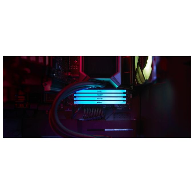 Kingston Technology FURY Beast RGB Memoria Ram 32Gb 2x16Gb DDR4 3600 MHz