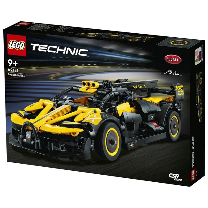 Lego 42151 Technic Bugatti Bolide Set da Costruzione 905 Pezzi Modellino Auto Supercar Motore W16 9 anni