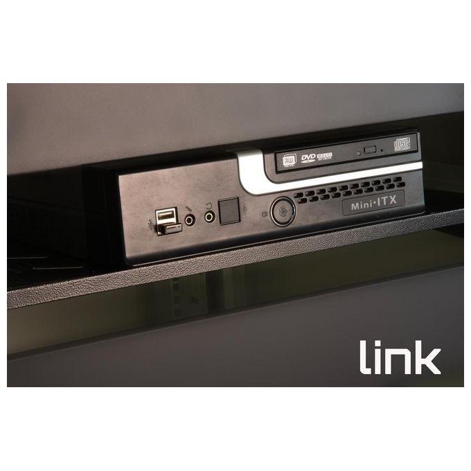 LINK ripiano per armadio 19'' 2 unita' profondita' 250 mm. (universale) colore nero