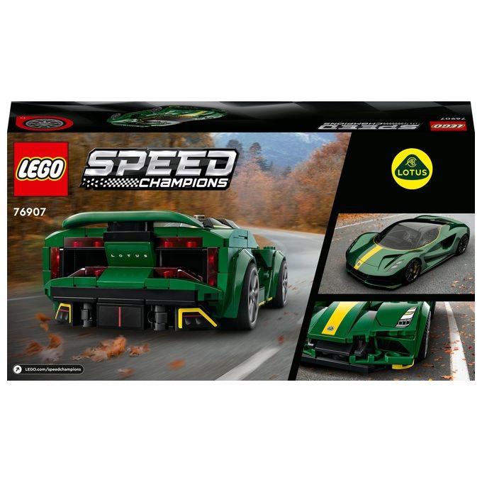 LEGO Speed Champions 76907 Lotus Evija, Macchina Giocattolo Da Corsa, Modello Replica Auto Sportiva, Set da Collezione