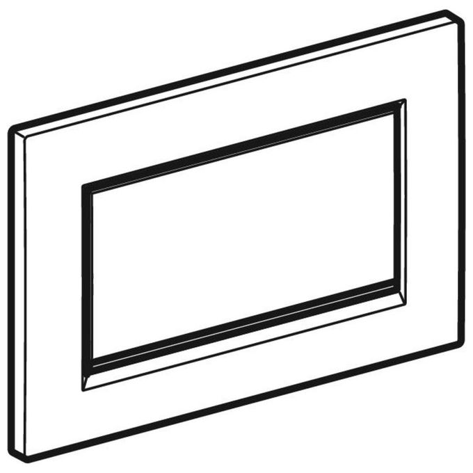 Geberit Sigma30 Placca 1 Tasto Cromo-Acciaio Spazzato-Cromo