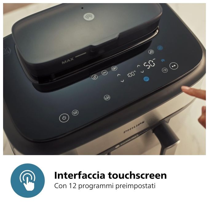 [ComeNuovo] Philips Airfryer Serie 5000 Friggitrice ad aria con doppio cestello 9.0 Litri e cottura a vapore