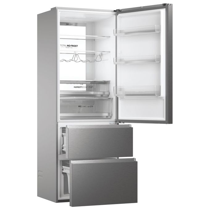 Haier 3D 70 Serie 7 HTW7720ENMP Frigorifero Combinato Libera Installazione 483 Litri Classe Energetica E Grigio