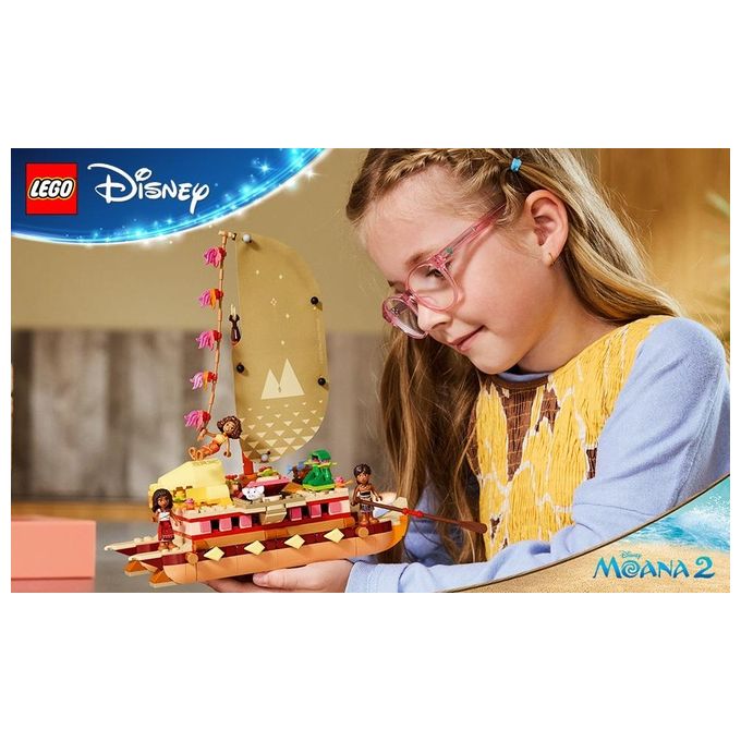 Lego Set 43270 La Canoa di Vaiana Disney Moana Avventura Creativa Gioco di Costruzione per Bambini e Collezionisti