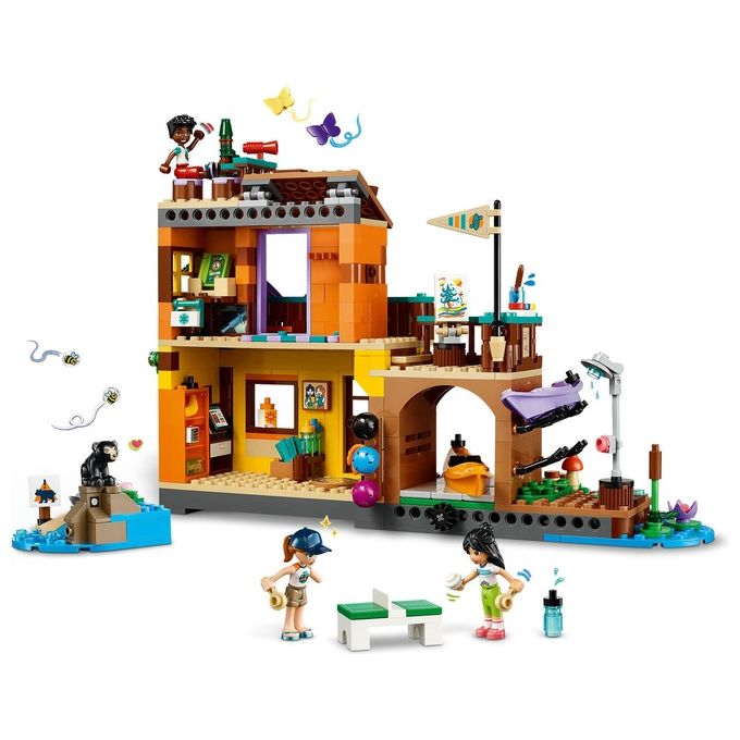 LEGO Friends 42626 Campo Avventura Sport Acquatici Giochi di Ruolo Educativi per Bambine e Bambini da 7 Anni con Molo e Campeggio Giocattolo da Costruire Accessori e 3 Personaggi Idea Regalo