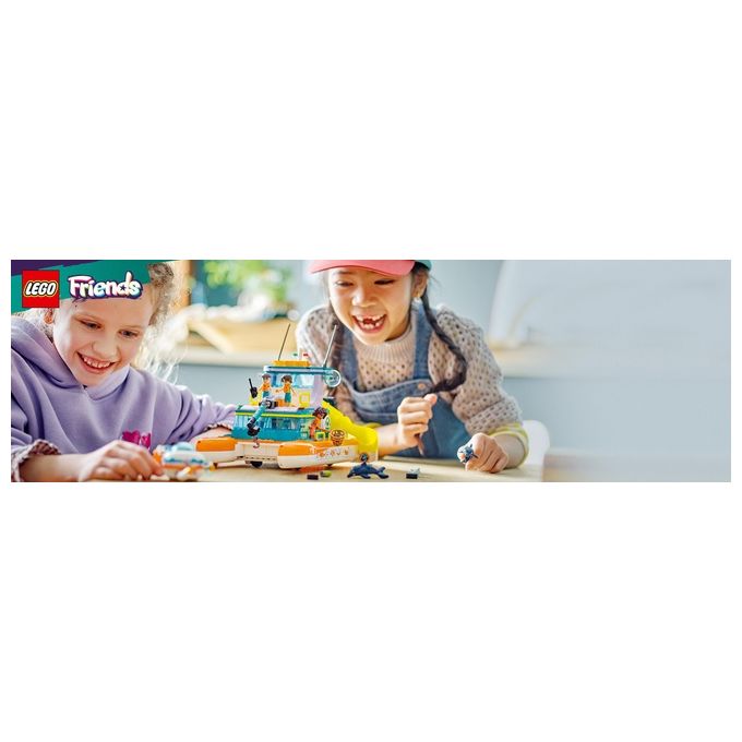 LEGO Friends 41734 Catamarano di Salvataggio, Barca Giocattolo con Animali e Sottomarino, Set Educativo, Regalo per Bambini 7+