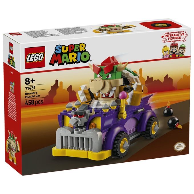 LEGO Super Mario 71431 Pack di Espansione Il Bolide di Bowser, Giochi Bambini 8+ Anni con Personaggio e Macchina Giocattolo