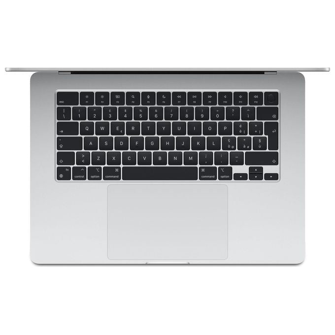 Apple MacBook Air 15'' con Chip M3 Display Liquid Retina 15.3'' Memoria Unificata 8Gb Archiviazione Ssd 512Gb Videocamera FaceTime HD 1080p Touch ID Argento