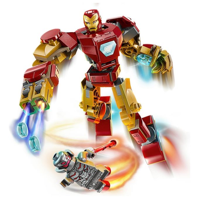 Lego Set 76307 Mech di Iron Man vs Ultron Marvel Super Heroes Assemblaggio Creativo per Fan e Collezionisti