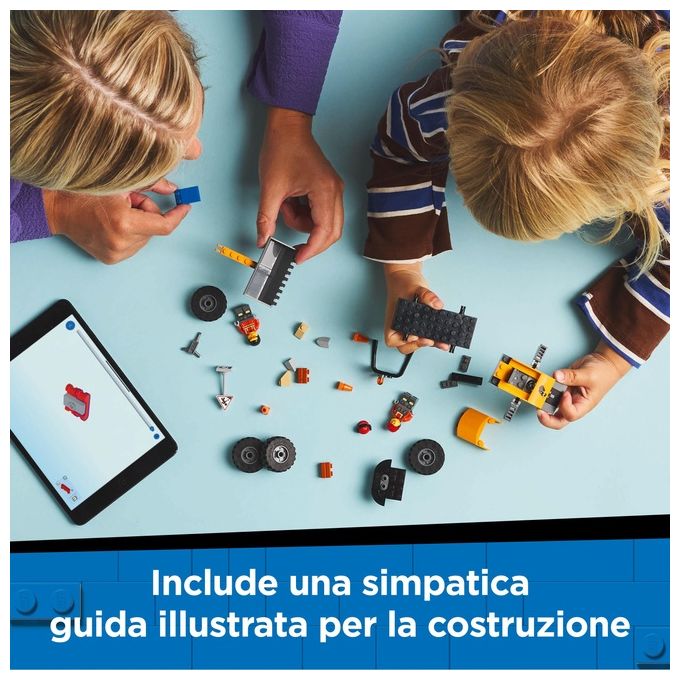 LEGO Veicolo Pala Gommata Gialla Set 60450 per Bambini Linea City Great Vehicles