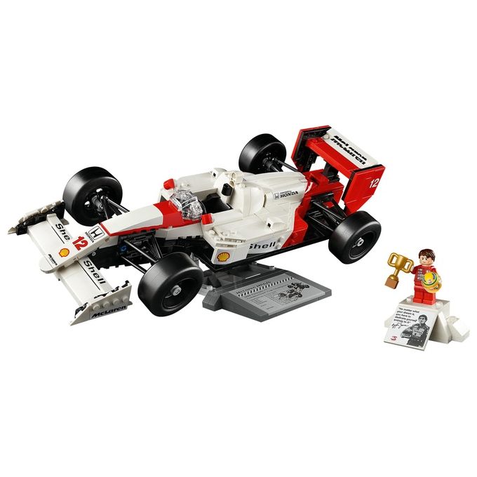 LEGO 10330 Icons Modellino da Costruire McLaren MP4-4 con Minifigure di Ayrton Senna 693 pezzi colore Nero