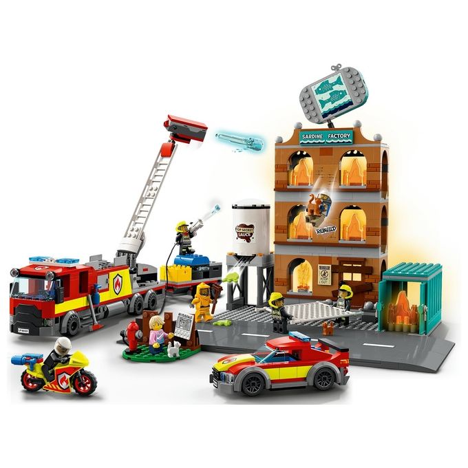 LEGO City Fire Vigili del Fuoco Edificio don Fiamme