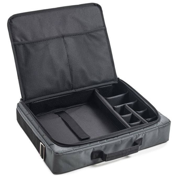 B and W International TEX.210 Borsa per PC Portatile con Divisorio Grigio