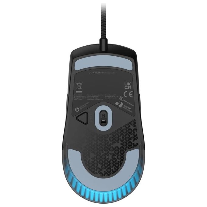 Corsair M75 Wired RGB Mouse da Gioco FPS Leggero - 26.000 DPI - Pulsanti Laterali Intercambiabili - PC - Nero