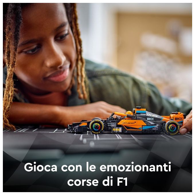 LEGO Speed Champions 76919 Mono Splitposto da Corsa McLaren Formula 1 2023, Macchina Giocattolo F1 per Bambini 9+, Auto da Costruire