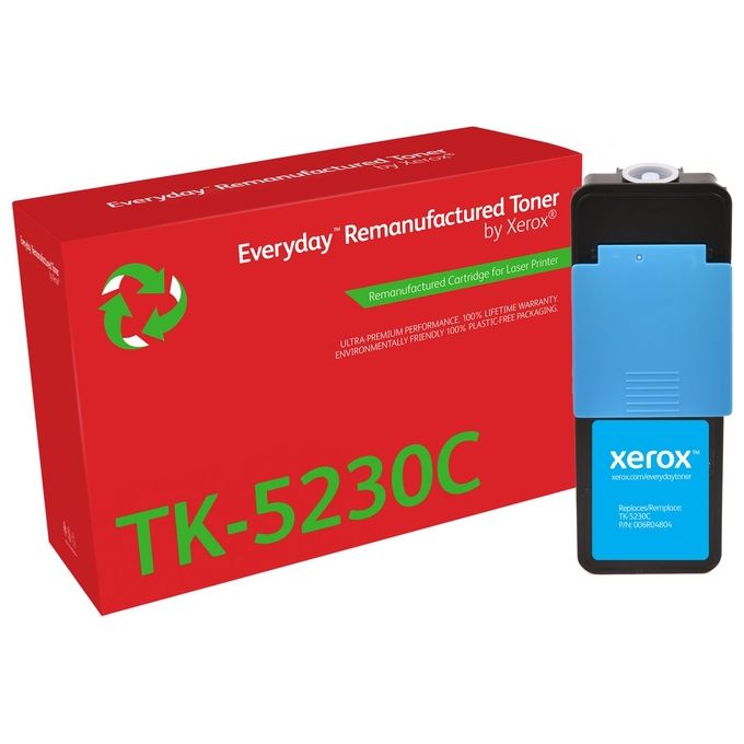 Everyday di Xerox Toner Rigenerato Ciano Compatibile con Kyocera Tk-5230c