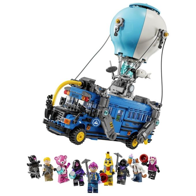 Lego 77073 Fortnite Bus della Battaglia Set da Costruzione 954 pezzi con 9 Minifigure eta' 10+