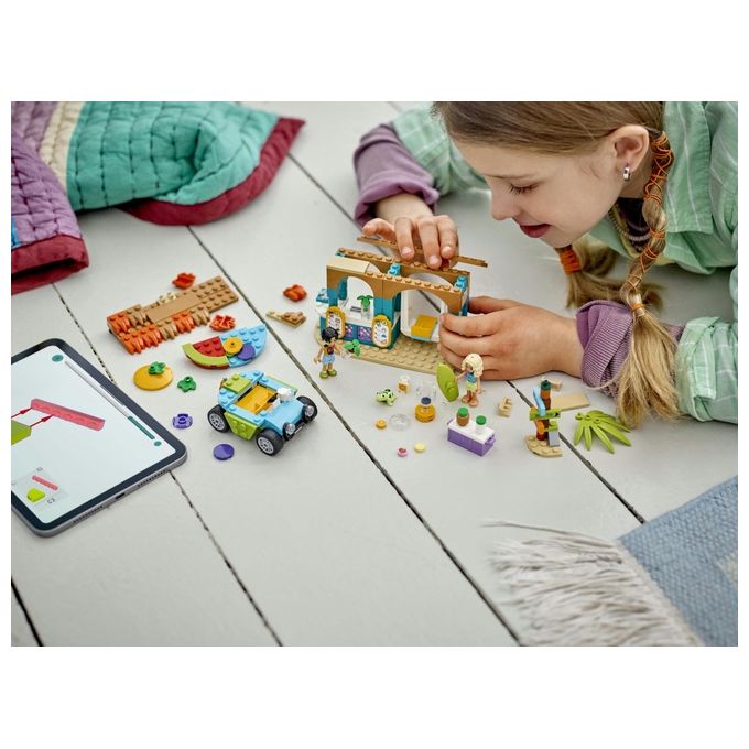 LEGO Friends Bancarella dei Frullati sulla Spiaggia Giochi Educativi per Bambine e Bambini da 6 Anni con 2 Mini Bamboline una Tartaruga un Buggy da Costruire e Cibo Giocattolo Idea Regalo 42625