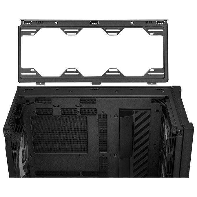 ASUS TUF GAMING GT302 TG ARGB Black Case Gaming E-ATX Mid Tower Pannelli Laterali intercambiabili Mesh Vetro Temperato 4 ventole ARGB preinstallate da 140 x 28 mm Nero