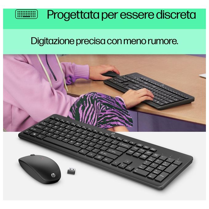 HP Combo Tastiera e Mouse Wireless 230