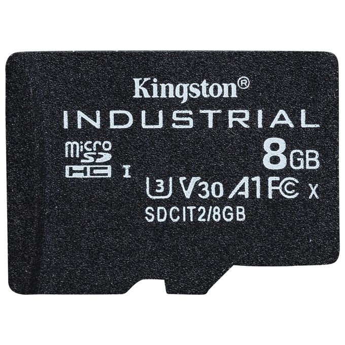 Kingston Technology Industrial Memoria Flash 8Gb MicroSDHC UHS-I Classe 10