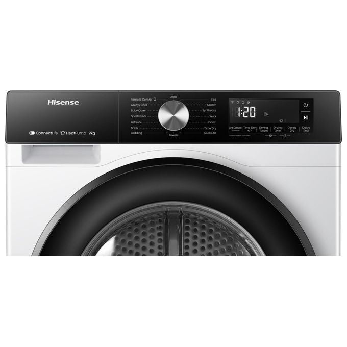 Hisense DH3S902BW3 Asciugabiancheria 9Kg Classe A Bianco