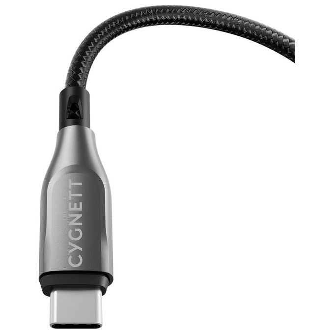 Cygnett Cavo Armato da USB-C a USB-C Nero 3mt