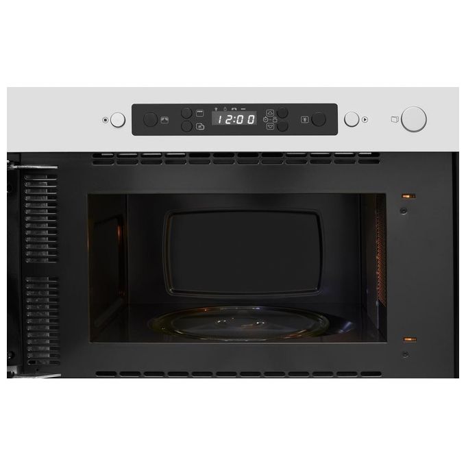Whirlpool AMW 442-IX Forno a Microonde da Incasso Combinato Capacita' 22 Litri Potenza 750 W Funzione DualCrisp Jet Start Jet DeFrost Display Digitale Acciaio Inox