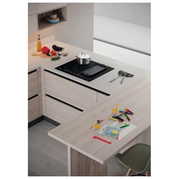 Indesit IB 88B60 NE Piano Cottura a Induzione 4 Zone 60 cm Nero