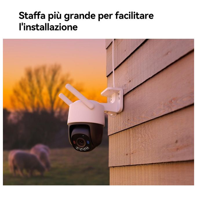 Imou Telecamera Cruiser SC 4G 3K PTZ IP-Wi-Fi Full-color 5MP RedeBlue light