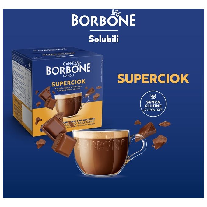 Borbone Dolce Re Cioccolato Sacchetto 16 Capsule Compatibili Dolce Gusto
