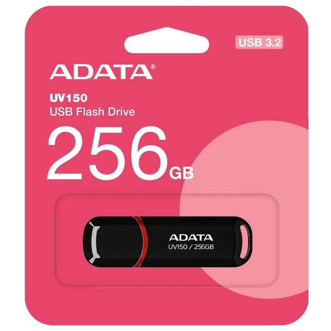 Adata Chiavetta Usb 3.2 Uv150 Nero 256Gb
