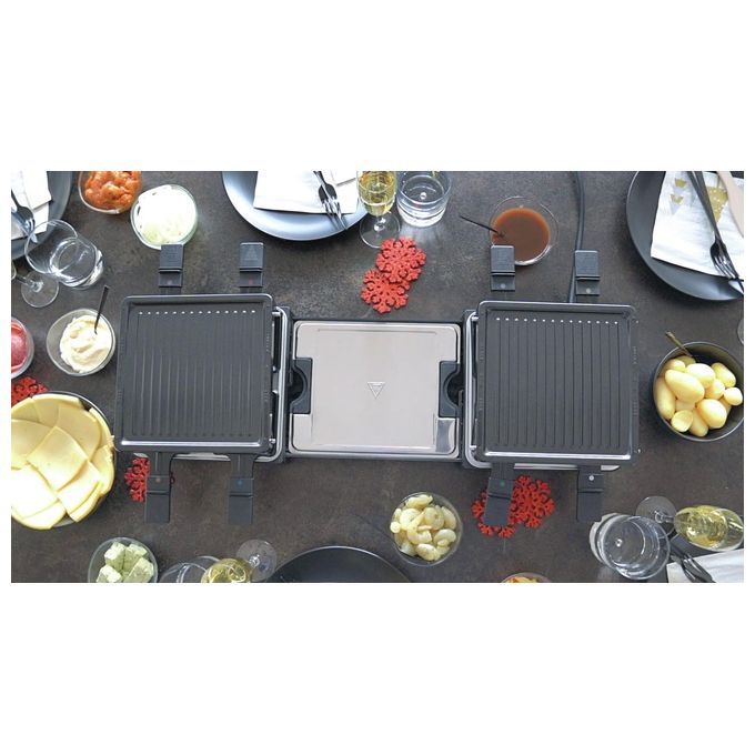 Unold Raclette Estensibile 8 Persone Nero Modello 48755 per Cucine Moderne