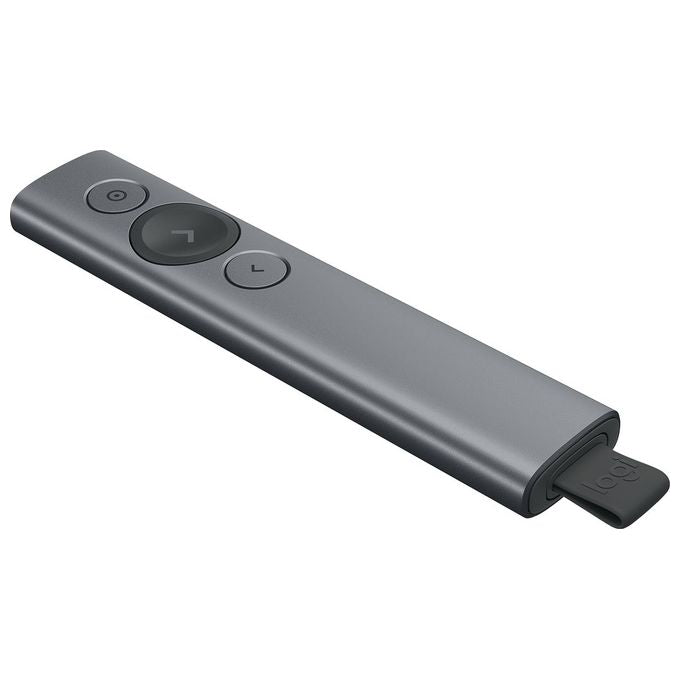 Logitech 910-005166 Spotlight Plus Telecomando Presentazioni 3 Pulsanti Grigio