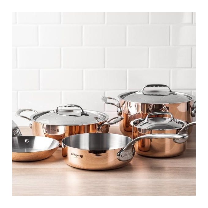 De Buyer Prima Matera Pentola Rame-Inox Bassa 20cm per Induzione