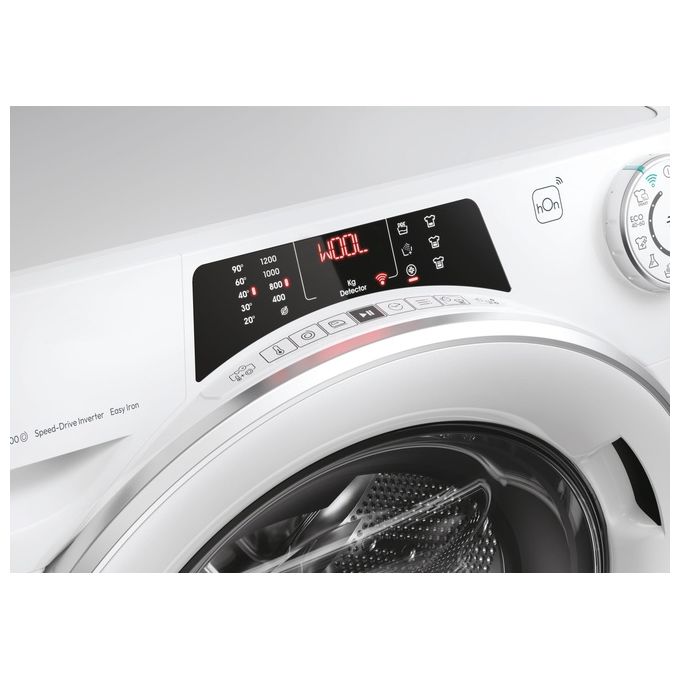 Candy RO41274DWMST-1-S Rapidó Lavatrice Carica Frontale 7 Kg 1200 rpm Classe A Vapore Wi-Fi BLE App hOn (85x60x45 cm) colore Bianco