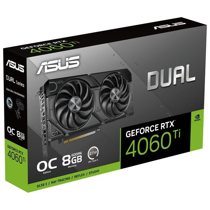 ASUS Dual -RTX4060TI-O8G-EVO NVIDIA GeForce RTX 4060 Ti 8Gb GDDR6