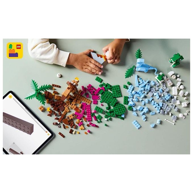 LEGO 11041 Dinosauri Creativi Set di Costruzioni con 450 Pezzi per Bambini 5+ Anni con T. rex Triceratopo Pterosauro Brontosauro e Cucciolo nell'uovo colore Multicolore