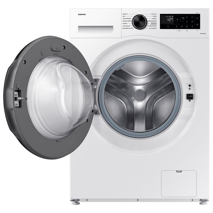 Samsung WW90CGC04DAEET Crystal Clean Lavatrice Carica Frontale 9 Kg 1400 rpm Classe A EcoBubble Digital Inverter Wi-Fi (85x60x55 cm) colore Bianco