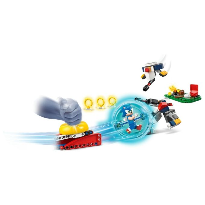 LEGO Sonic Duello al Falo' di Sonic Giochi d'Avventura per Bambini e Bambine da 7 Anni in su con Personaggi del Videogioco tra cui 2 Robot Giocattolo Idea Regalo di Compleanno per Gamer 77001