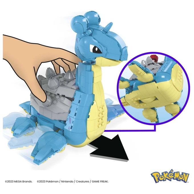 Mega Bloks Costruzioni Pokemon Lapras con Movimento