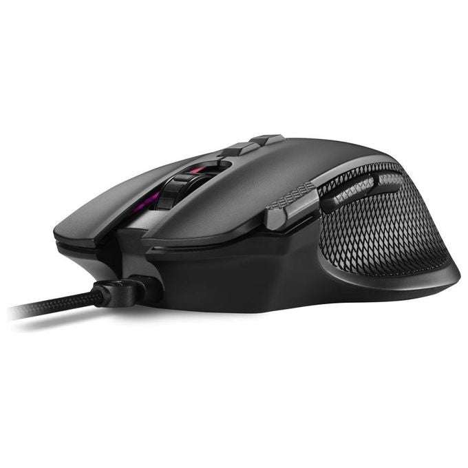 Sharkoon SHARK Force 3: il mouse da gioco definitivo con 12.800 DPI 8 pulsanti e illuminazione RGB - Ergonomico e adatto a tutti i tipi di impugnatura