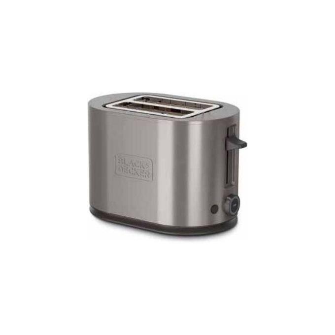 Black e Decker BXTOA901E Tostapane 2 Fette Potenza 900 Watt 7 Livelli di Cottura Funzione Scongelamento e Vassoio Raccoglibriciole