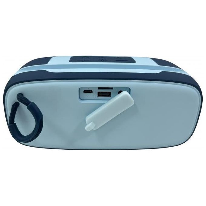 Majestic FIRE 13 Speaker bluetooth portatile 5 effetti luci LED ingressi USB-microSD-AUX-IN Batteria ricaricabile funzione TWS fessura per appoggio smartphone