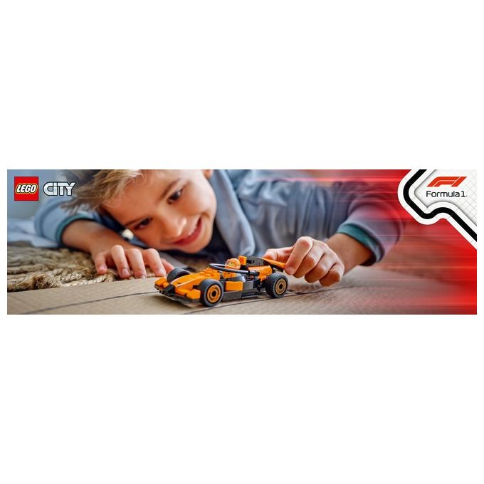 Lego Set Pilota e Monoposto McLaren F1 60442 City Formula1 Racing Construction Kit