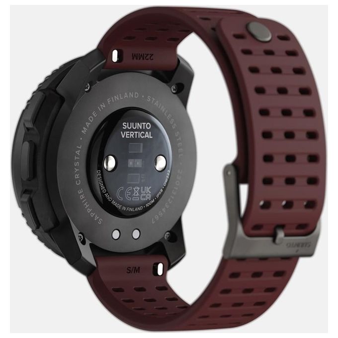 Suunto Vertical 49mm 1.4'' GPS Outdoor Sport Salute Notifiche Bluetooth Steel Black Ruby