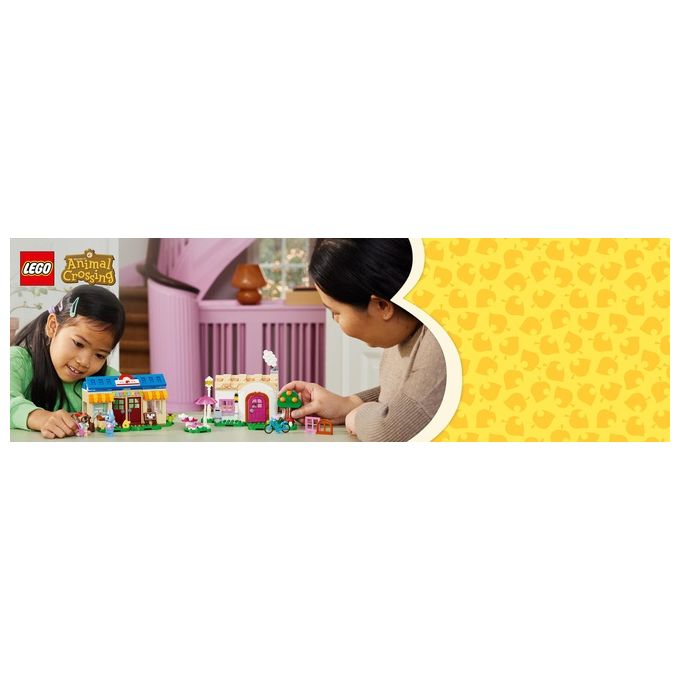 LEGO Animal Crossing 77050 Bottega di Nook e casa di Grinfia, Giochi Creativi per Bambini 7+ con Negozio e Casa Giocattolo