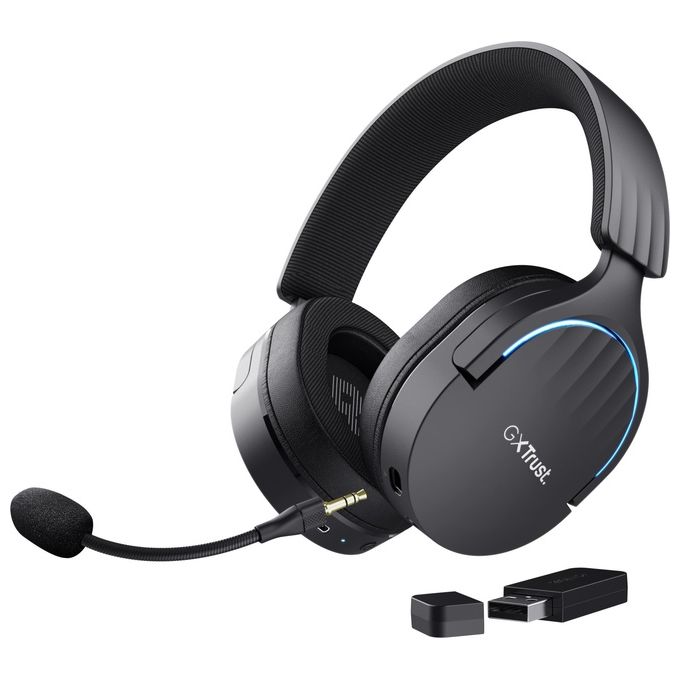 Trust GXT 491 Fayzo Cuffie Gaming Wireless Bluetooth Usb Tipo-C Nero