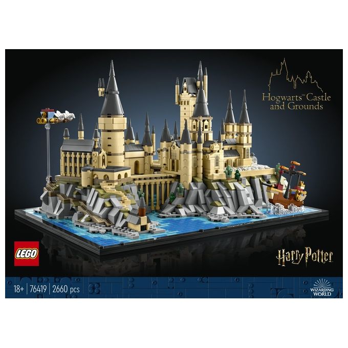 LEGO Harry Potter 76419 Castello e Parco di Hogwarts, Grande Set con Torre dell'Astronomia, Sala Grande e Camera dei Segreti